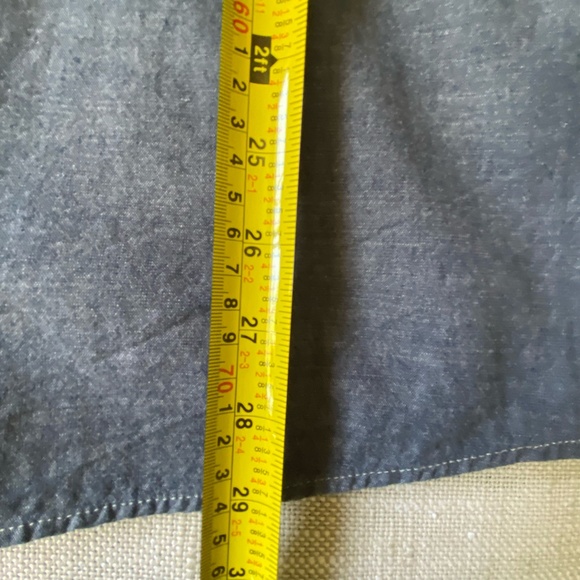 Eddie Bauer Mens Cotton Classic Fit Blue Casual Vacation Button Up Shirt-Sz-2XL - Picture 15 of 15